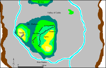 A generic representation, not to exact scale, geographic features partially shown. Segesta397.PNG