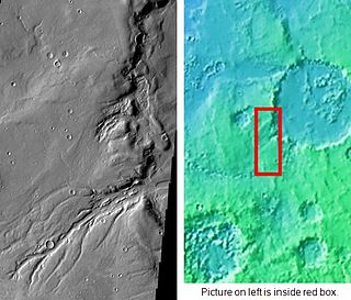 Semeykin (crater) crater on Mars