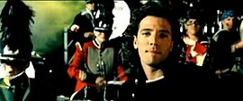 Chasez singing with a marching band. Blowin' Me Up (With Her Love) Screenshot.jpg