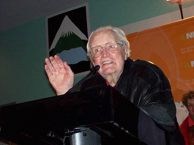 Donald C. MacDonald, CCF/NDP Leader from 1953 to 1970. Seen here in February 2007.