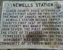 Newell's Station plaque Newell's Station Plaque.jpg