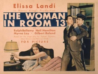 <i>The Woman in Room 13</i> (1932 film) 1932 film
