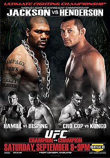 <span class="mw-page-title-main">UFC 75</span> UFC mixed martial arts event in 2007