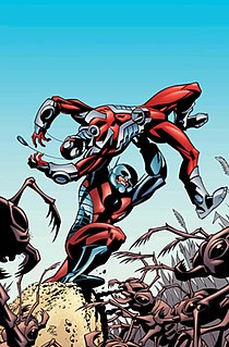 Ant-Man name of several fictional characters in the Marvel Comics universe