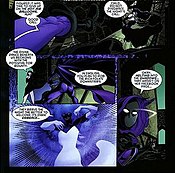 Nocturna battles her former friend the Spoiler in Gotham Gazette: Batman Alive? #1 (July 2009), art by Guy Major. Nocturna-Spoiler.jpg