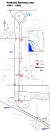 Map of the Penfield line