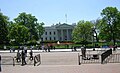 For security reasons, the section of Pennsylvania Avenue in front of the White House is closed to all vehicular traffic, except government officials.