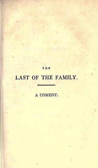 <i>The Last of the Family</i> 1797 play
