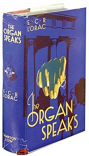<i>The Organ Speaks</i> 1935 novel