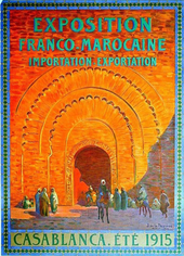 Poster advertising the 1915 Casablanca Fair Casablanca fair 1915 poster.png