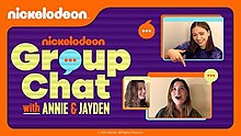 Group Chat with Annie & Jayden logo; used (only) for the first season Group Chat Logo.jpg