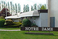 old school of Notre Dame Regional Secondary ND Signage.JPG