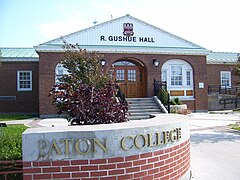 Paton College and the R. Gushue Dining Hall.