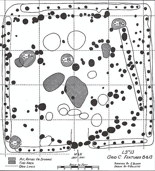 Floor plan of Houses C-8 and C-13