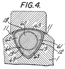 Patent drawing of tround Dardick tround pat 2865126 fig4.png