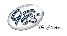 KVTT/KJSA logo (2009) KVTT-FM 98.5 Stream logo.jpg