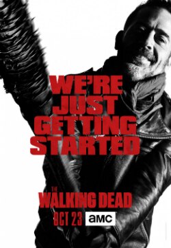 Promotional poster and home media cover art featuring Negan