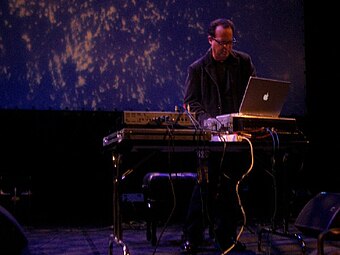 Carl Stone performing at Cite de la Musique, Paris, November 1, 2003 CS.Cite1small.jpg