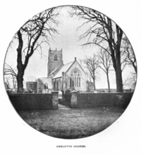 Embleton Church, late nineteenth century: Robert was born in Embleton Embleton Church 1.png