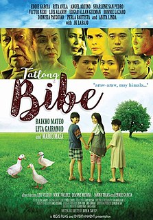 <i>Tatlong Bibe</i> 2017 drama film directed by Joven Tan