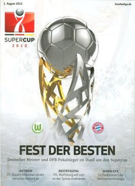 Match programme cover