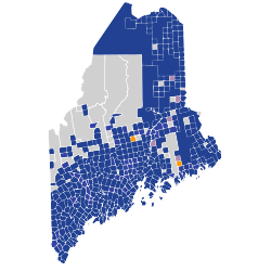 2024 Maine Democratic presidential primary by municipality.svg