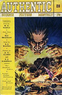 <i>Authentic Science Fiction</i> British science fiction magazine published in the 1950s