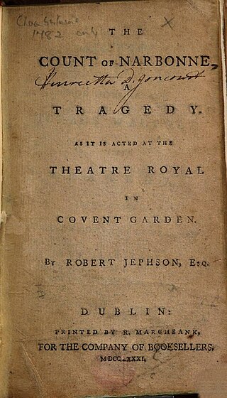 <i>The Count of Narbonne</i> Play by Robert Jephson