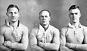 Three of Easts' players selected to represent New South Wales in 1931. Three Rooster Blues 1931.jpg