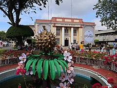 Davao City Hall with durian sculpture, Kadayawan 2023