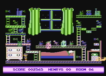 Atari 8-bit screenshot Henry's House Atari 8-bit PAL screenshot.png