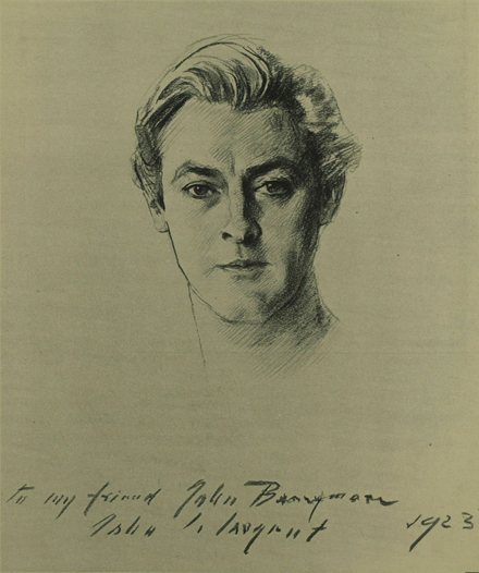 Barrymore, drawn by John Singer Sargent, 1923