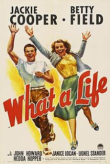 <i>What a Life</i> (film) 1939 film by Theodore Reed