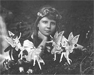 Cottingley Fairies Faked photographs of fairies by Elsie Wright and Frances Griffiths