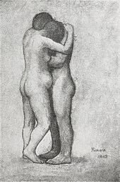 Pablo Picasso, 1903, L'Etreinte, pastel Pablo Picasso, 1903, L'Etreinte, pastel.jpg