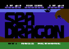 Atari 8-bit title screen SeaDragonVideoGameTitleScreen.png