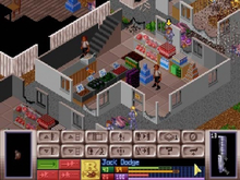 A gameplay screenshot of the turn-based Battlescape tactical combat mode, showing an Alien Terror type mission in urban environment (click on the image for a more detailed description) Xcom2.png