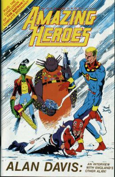 Cover of Amazing Heroes #85 (Dec 1985) by Alan Davis