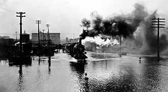 flooding in Battle Creek - 1908 Battlecreekmiflood1908.jpg