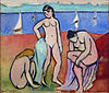 Анри Матиссе, 1907, Les trois baigneuses (Үш монша), кенепте май, 60,3 x 73 см, Миннеаполис өнер институты.jpg