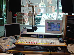 A view of The LION 90.7fm's 2003-2015 "Room 9" studio in the HUB-Robeson Center. LIONstudio.JPG