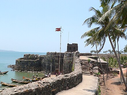 Sindudurg Fort provided anchorages for Shivaji's Navy