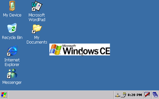 Windows CE 5.0 embedded operating system by Microsoft released in 2004