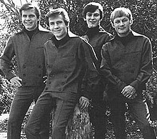 The Bobby Fuller Four in 1965 L-R Randy Fuller, Bobby Fuller, DeWayne Quirico and Jim Reese
