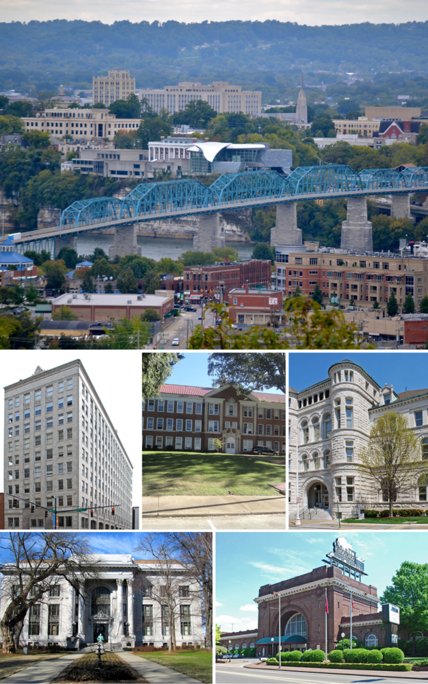 The population of Chattanooga in Tennessee is 173366