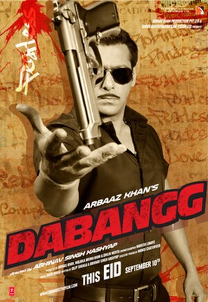 Theatrical release poster of Dabangg.