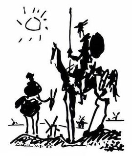 <i>Don Quixote</i> (Picasso) 1955 sketch by Pablo Picasso