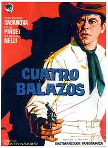 Filmový plakát k Sonaron cuatro balazos, 1964.jpg