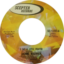 I say a little prayer by dionne warrick US vinyl side A.png