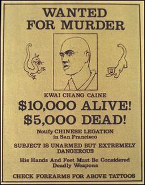 Kung Fu wanted poster